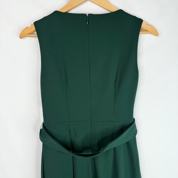 NWT Calvin Klein Green Belted Wide Leg Jumpsuit 2 - Picture 5 of 13